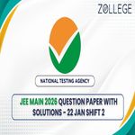 JEE Main 2026 Jan 22 Shift 2 Question Paper with Answer Key and Solution PDF
